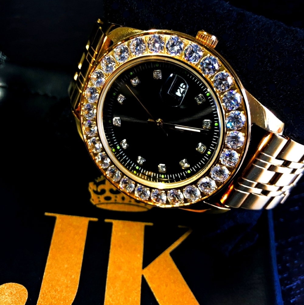 18k pvd gold plated watch
